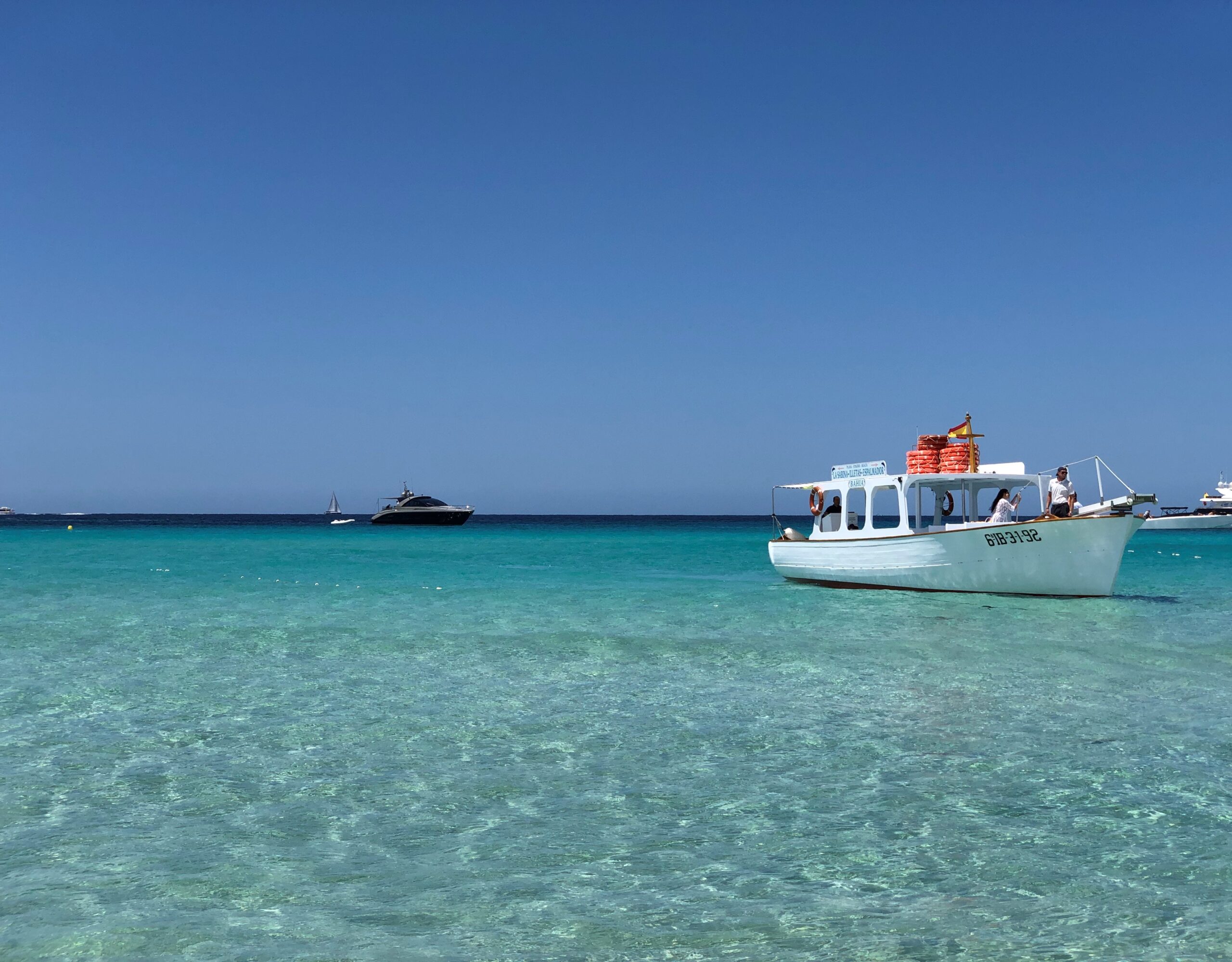 Formentera Boat into peir Formentera Boat into peir