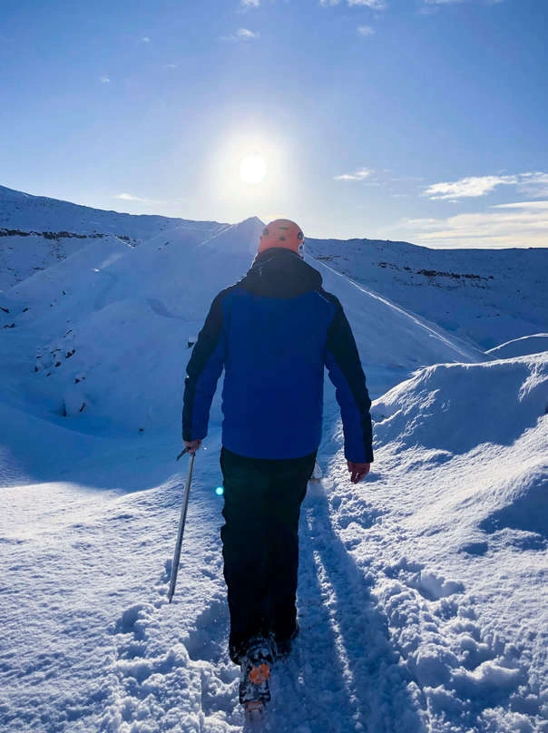 Walking in the Glacier